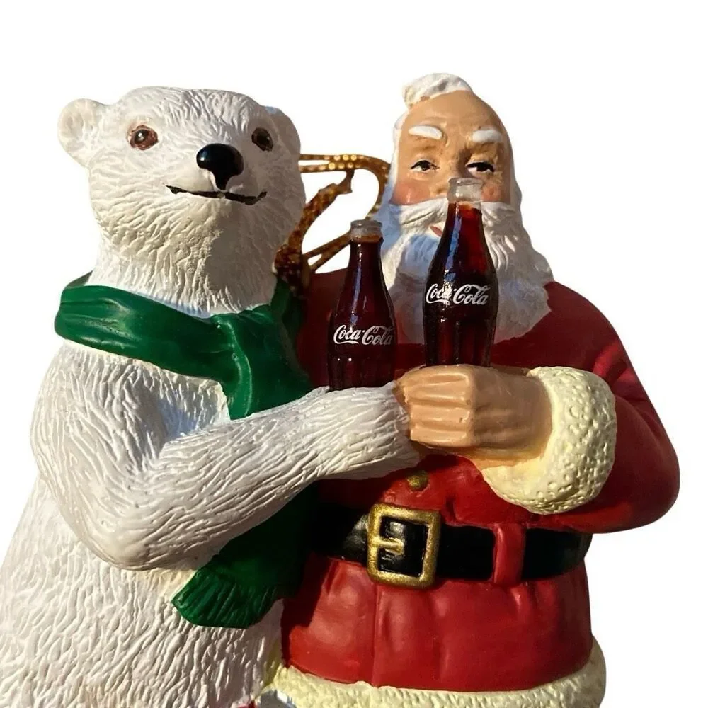 Vintage 1995 House of Lloyd Christmas Around the World Coca-Cola Bear ornament